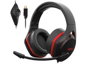 V22 Gaming Headset for PC- Strong Bass Virtual 7.1 Sound- USB Headphones with Noise Cancelling Microphone RGB Lights Plug & Play for Laptops Computers V22 Gaming Headset for PC- Strong Bass Virtual 7.1 Sound- USB Headphones with Noise Cancelling Microphone RGB Lights Plug & Play for Laptops Computers