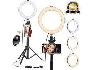 8" Ring Light with Tripod Stand - Dimmable Selfie Ring Light LED Camera Ringlight with Tripod and Phone Holder for Live Stream/Makeup/YouTube Video, Compatible for iPhone Android, Remote(Upgraded) 8" Ring Light with Tripod Stand - Dimmable Selfie Ring Light LED Camera Ringlight with Tripod and Phone Holder for Live Stream/Makeup/YouTube Video, Compatible for iPhone Android, Remote(Upgraded)