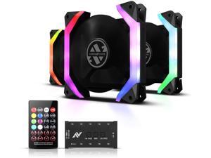 ABKONCORE SP120 RGB Fans, 3 Pack 120mm Computer Fans, Unique Speider-Shape Frame, 5V ARGB Motherboard SYNC/Remote Controller, Ajustable Fan Speed and Color, Hydro Bearing Case Fan with Fan Hub ABKONCORE SP120 RGB Fans, 3 Pack 120mm Computer Fans, Unique Speider-Shape Frame, 5V ARGB Motherboard SYNC/Remote Controller, Ajustable Fan Speed and Color, Hydro Bearing Case Fan with Fan Hub