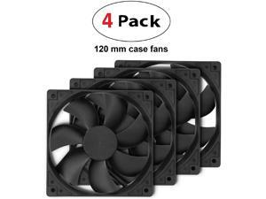 120mm Case Fan 4-Pack, Long Life Sleeve Bearing Computer Case Fan ROCF-13001, Ultra Quiet Computer Cooling Fan 4 Pack 120 mm Standard Case Fan 120mm Case Fan 4-Pack, Long Life Sleeve Bearing Computer Case Fan ROCF-13001, Ultra Quiet Computer Cooling Fan 4 Pack 120 mm Standard Case Fan