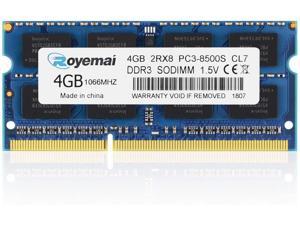 PC3-8500, 1066 DDR3, ROYEMAI 4GB DDR3 2Rx8 DDR3 Ram DDR3 Notebook Computer RAM Memory for iMac 20 inch /21.5 inch/24 inch /27 inch, MacBook Pro 13 inch/ 15 inch/ 17 inch, Mac Mini 2009 2010 PC3-8500, 1066 DDR3, ROYEMAI 4GB DDR3 2Rx8 DDR3 Ram DDR3 Notebook Computer RAM Memory for iMac 20 inch /21.5 inch/24 inch /27 inch, MacBook Pro 13 inch/ 15 inch/ 17 inch, Mac Mini 2009 2010