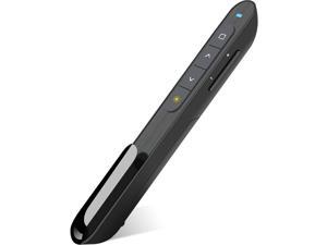 DinoFire Wireless Presenter, Hyperlink Volume Control Presentation Clicker RF 2.4GHz USB PowerPoint Clicker Presentation Remote Control Pointer Slide Advancer (Black) DinoFire Wireless Presenter, Hyperlink Volume Control Presentation Clicker RF 2.4GHz USB PowerPoint Clicker Presentation Remote Control Pointer Slide Advancer (Black)