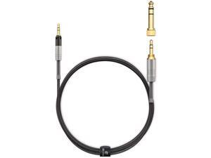 Headphone Aux Replacement Cable Cord for Audio Technica ATH-M50x / M40x / M70x Upgraded Braided 2.5mm to 3.5mm Stereo Jack Wire with Detachable 6.35mm Adapter & Twist-to-Lock Connector Design Headphone Aux Replacement Cable Cord for Audio Technica ATH-M50x / M40x / M70x Upgraded Braided 2.5mm to 3.5mm Stereo Jack Wire with Detachable 6.35mm Adapter & Twist-to-Lock Connector Design