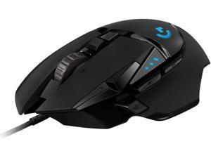 Logitech G502 Hero High Performance Wired Gaming Mouse Hero 16K Sensor 16000 DPI RGB Adjustable Weights 11 Programmable Buttons On-Board Memory PC/Mac - Black