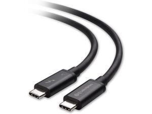 Certified 40 Gbps Thunderbolt 3 Cable (USB C Thunderbolt Cable) in Black 2.6 Feet Supporting 100W Charging Certified 40 Gbps Thunderbolt 3 Cable (USB C Thunderbolt Cable) in Black 2.6 Feet Supporting 100W Charging