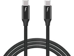 6.6ft (2m) Thunderbolt 3 Cable 100W 20Gbps Nylon Braided Thunderbolt 3 to Thunderbolt 3 Cord for Thunderbolt 3 (USB C) Hub Adapter Devices 20V/5A 6.6ft (2m) Thunderbolt 3 Cable 100W 20Gbps Nylon Braided Thunderbolt 3 to Thunderbolt 3 Cord for Thunderbolt 3 (USB C) Hub Adapter Devices 20V/5A