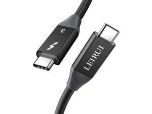 LEIRUI Thunderbolt 3 Cable 3 Feet 40Gbps 100W Charging Support 5K UHD Display Thunderbolt 3 Certified USB C to C Cable Compatible with USB 3.1 Gen 1 and 2 Perfect for Type-C Hub Adapter Devices LEIRUI Thunderbolt 3 Cable 3 Feet 40Gbps 100W Charging Support 5K UHD Display Thunderbolt 3 Certified USB C to C Cable Compatible with USB 3.1 Gen 1 and 2 Perfect for Type-C Hub Adapter Devices