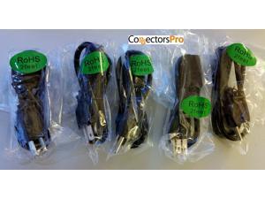 5-Pack CSA UL RoHS Connectors Pro 5-PK 2' Universal Power Cable Cord PC Accessories 2 Feet IEC320 C13 to NEMA 5-15P 