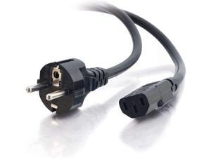 C2G 03138 14 AWG European Power Cord - CEE7/7 to IEC320C13 TAA Compliant Black (8.20 Feet 2.5 Meters) C2G 03138 14 AWG European Power Cord - CEE7/7 to IEC320C13 TAA Compliant Black (8.20 Feet 2.5 Meters)