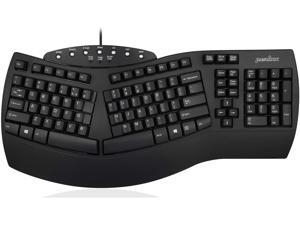 Perixx Periboard-512 Ergonomic Split Keyboard - Natural Ergonomic Design - Black - Bulky Size 19.09"x9.29"x1.73", US English Layout Perixx Periboard-512 Ergonomic Split Keyboard - Natural Ergonomic Design - Black - Bulky Size 19.09"x9.29"x1.73", US English Layout