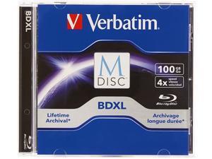98912 M-Disc BDXL 100GB 4X with Branded Surface - 1pk Jewel Case Blue 98912 M-Disc BDXL 100GB 4X with Branded Surface - 1pk Jewel Case Blue