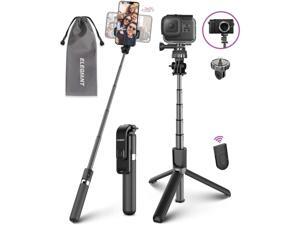 Selfie Stick Tripod Lightweight Aluminum All in One Extendable Selfie Stick Bluetooth with Remote Compatible with iPhone 11/11PRO/XS Max/XS/XR/8P/7P Galaxy S20/S10/S9S8 Gopro Small Camera Selfie Stick Tripod Lightweight Aluminum All in One Extendable Selfie Stick Bluetooth with Remote Compatible with iPhone 11/11PRO/XS Max/XS/XR/8P/7P Galaxy S20/S10/S9S8 Gopro Small Camera