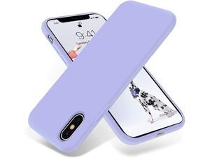OTOFLY Liquid Silicone Gel Rubber Full Body Protection Shockproof Case for iPhone Xs/iPhone X??Anti-Scratch&Fingerprint Basic-Cases??Compatible with iPhone X/iPhone Xs 5.8 inch (2018) (Light Purple)