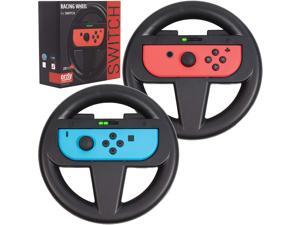 Nintendo Switch Steering Wheel Twin Pack for Mario Kart 8 Deluxe Nintendo Switch Mariokart Switch Steering Wheel (Joycon Controller Attachment Accessories) (2X Black Wheels) Nintendo Switch Steering Wheel Twin Pack for Mario Kart 8 Deluxe Nintendo Switch Mariokart Switch Steering Wheel (Joycon Controller Attachment Accessories) (2X Black Wheels)