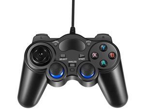 PC Game Controller Joystick with Dual-Vibration Turbo and Trigger Buttons for Windows & Android & PS3 & TV Box (Black) PC Game Controller Joystick with Dual-Vibration Turbo and Trigger Buttons for Windows & Android & PS3 & TV Box (Black)