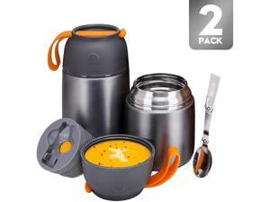 Thermos Food Jar for Hot & Cold Food for Kids Adult 24 &17 oz Set Soup Thermos Hot Food Containers for Lunch 2 Pack Insulated Food Jar with Spoon Thermos Food Jar for Hot & Cold Food for Kids Adult 24 &17 oz Set Soup Thermos Hot Food Containers for Lunch 2 Pack Insulated Food Jar with Spoon