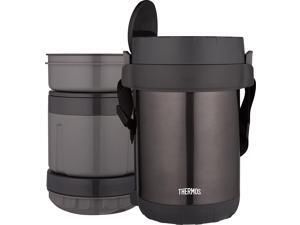 THERMOS All-In-One Vacuum Insulated Stainless Steel Meal Carrier with Spoon Smoke THERMOS All-In-One Vacuum Insulated Stainless Steel Meal Carrier with Spoon Smoke