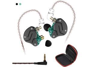 KZ ZSN-C Quad Driver Earphones DD+BA Hybrid Technology Electronic Crossover Wired Headset Detachable Cable Heavy Bass Stereo in-Ear Earbuds with Storage Box (ZSN-C No mic Cyan) KZ ZSN-C Quad Driver Earphones DD+BA Hybrid Technology Electronic Crossover Wired Headset Detachable Cable Heavy Bass Stereo in-Ear Earbuds with Storage Box (ZSN-C No mic Cyan)