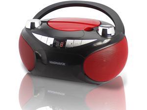 Magnavox MD6949 CD Boombox with AM/FM Radio & Bluetooth Wireless Technology - Red/Black Magnavox MD6949 CD Boombox with AM/FM Radio & Bluetooth Wireless Technology - Red/Black