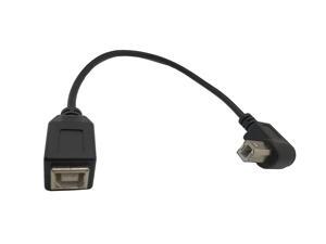 Meiyangjx USB 2.0 Type-B Printer Cable USB 2.0 B Female to 90 Degree (Down) B Male Printer Short Extension Cablefor Printer Scanner and More. Meiyangjx USB 2.0 Type-B Printer Cable USB 2.0 B Female to 90 Degree (Down) B Male Printer Short Extension Cablefor Printer Scanner and More.