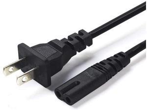2 Prong Power Cord Compatible with TCL Roku Smart LED LCD TV, TCL TV, Power Supply Cable Replacement - 6FT - UL Listed 2 Prong Power Cord Compatible with TCL Roku Smart LED LCD TV, TCL TV, Power Supply Cable Replacement - 6FT - UL Listed
