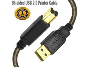 Printer Cable USB Printer Cable 20 Foot USB 2.0 A Male to B Male Printer Scanner Cable High Speed Shielded USB A to B Cable for HP Canon Brother Lexmark Epson Dell Xerox Samsung etc Printer Cable USB Printer Cable 20 Foot USB 2.0 A Male to B Male Printer Scanner Cable High Speed Shielded USB A to B Cable for HP Canon Brother Lexmark Epson Dell Xerox Samsung etc