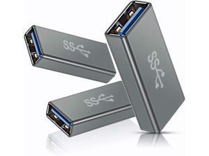 Basesailor USB Female to Female Adapter (3-Pack) USB 3.0 Female to Type A Female 3.0 Cable Coupler for Connecting Two USB Male Ends Cord Extension Connector (Gray (Upgraded)) Basesailor USB Female to Female Adapter (3-Pack) USB 3.0 Female to Type A Female 3.0 Cable Coupler for Connecting Two USB Male Ends Cord Extension Connector (Gray (Upgraded))