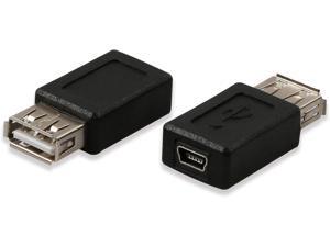 Electop 2 Pack USB 2.0 A Female to USB B Mini 5 Pin Female Adapter Converter Electop 2 Pack USB 2.0 A Female to USB B Mini 5 Pin Female Adapter Converter