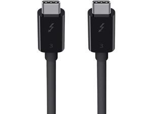 Belkin Thunderbolt 3 Cable (100W Thunderbolt Cable USB-C to USB-C Cable) 2.6ft/0.8M Black Belkin Thunderbolt 3 Cable (100W Thunderbolt Cable USB-C to USB-C Cable) 2.6ft/0.8M Black