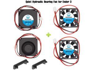 WINSINN 24V 40mm Fan Blower for Cooling Ender 3 / Pro Turbine Turbo 40x10mm 4010 DC Brushless Hydraulic Bearing with Air Guide Parts - Quiet (Pack of 4Pcs) WINSINN 24V 40mm Fan Blower for Cooling Ender 3 / Pro Turbine Turbo 40x10mm 4010 DC Brushless Hydraulic Bearing with Air Guide Parts - Quiet (Pack of 4Pcs)
