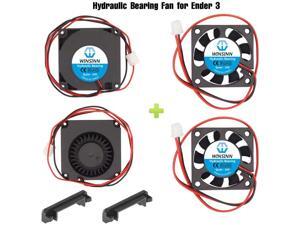 WINSINN 24V 40mm Fan Blower for Cooling Ender 3 / Pro Turbine Turbo 40x10mm 4010 DC Brushless Hydraulic Bearing with Air Guide Parts - High Speed (Pack of 4Pcs) WINSINN 24V 40mm Fan Blower for Cooling Ender 3 / Pro Turbine Turbo 40x10mm 4010 DC Brushless Hydraulic Bearing with Air Guide Parts - High Speed (Pack of 4Pcs)