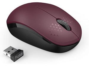 BINGFEI New Gaming Mouse 2.4GHz Silent Design Wireless Optical Mouse//Mice USB 2.0 Receiver for PC Laptop,Silver
