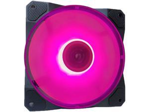 APEVIA CO12L-PK Cosmos 120mm Pink LED Ultra Silent Case Fan w/ 16 LEDs & Anti-Vibration Rubber Pads