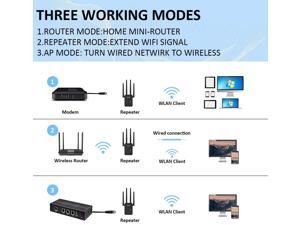 1200Mbps WiFi Range Extender Carantee Wireless Signal Repeater Booster 2.4 /& 5GHz Dual Band 4 Antennas 360/° Full Coverage to Provide a Stable Network for Online Working and Enjoy Devices