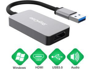 USB to HDMI Adapter Cable with Audio for Mac OS Windows 10//8//7//Vista//XP 6FT USB 3.0 to HDMI Male HD 1080P Monitor Display Video Adapter//Converter Cord.