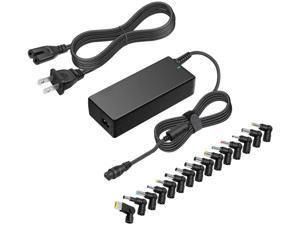 POWSEED 90W Universal Laptop Charger AC Power Adapter 185V 19V 195V 20V with Multi Tips for Notebook Acer Asus Toshiba Dell IBM HP Compaq Samsung Sony Gateway Fujitsu Chromebook Ultrabooks