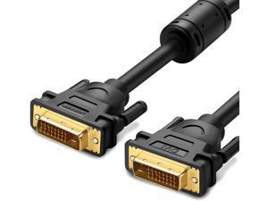 UGREEN DVI to DVI Cable, DVI-D 24+1 Dual Link Male to Male Cable Digital Video Cable Cord Gold Plated with Ferrite Core Support 2K and 1080P for Gaming, DVD, Laptop, HDTV, Projector and More, 6ft