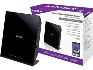 Netgear C6250-100NAS AC1600 (16x4) WiFi Cable Modem Router Combo (C6250) DOCSIS 3.0 Certified for Xfinity Comcast Time Warner Cable Cox More (Renewed)