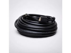 FireFold SVGA Cable - Double Shielded with Dual Ferrites - Male to Male 100ft - Black