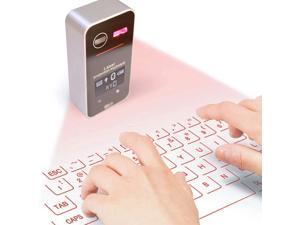Heartbeat Laser Projection Keyboard, Bluetooth Virtual Keyboard with Keyboard/Mouse/Mobile Power/Mobile Bracket/USB Connection, Wireless Wired Connection Keyboard for Windows/iOS/Android (Black) Heartbeat Laser Projection Keyboard, Bluetooth Virtual Keyboard with Keyboard/Mouse/Mobile Power/Mobile Bracket/USB Connection, Wireless Wired Connection Keyboard for Windows/iOS/Android (Black)