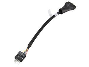 USB 3.0 20-Pin Motherboard Header Female to USB 2.0 9-Pin Male Adapter Cable USB 3.0 20-Pin Motherboard Header Female to USB 2.0 9-Pin Male Adapter Cable