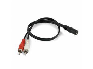 2-RCA Male Plug to 3.5mm Female Aux Audio Headphone Jack Converter Adapter Cable 2-RCA Male Plug to 3.5mm Female Aux Audio Headphone Jack Converter Adapter Cable