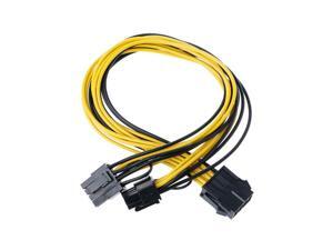 PCI-E 8-Pin To 2x 8 Pin / 6 Pin Dual Power Splitter Cable Extension Wire PCI-E 8-Pin To 2x 8 Pin / 6 Pin Dual Power Splitter Cable Extension Wire