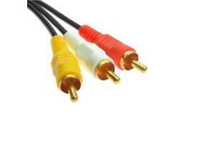 RCA Composite Cable AV Video Audio Wire M/M 10Ft 3M RCA Composite Cable AV Video Audio Wire M/M 10Ft 3M