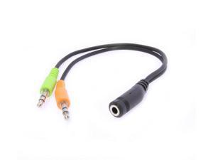 3.5mm Cell Phone Headset Audio Mic Splitter Adapter Use Headphone on Computer 3.5mm Cell Phone Headset Audio Mic Splitter Adapter Use Headphone on Computer