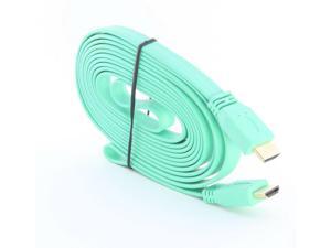 10Ft Flat Male to Male V1.4 HDMI Cable Cord for Audio Vedio HDTV TV 1080P 10Ft Flat Male to Male V1.4 HDMI Cable Cord for Audio Vedio HDTV TV 1080P