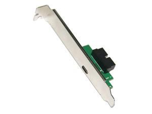 USB 3.0 Motherboard 20 pin to USB-C 3.1 Type C 2 Port External Bracket Panel USB 3.0 Motherboard 20 pin to USB-C 3.1 Type C 2 Port External Bracket Panel