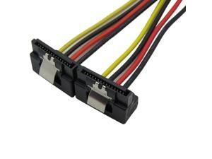 20cm 15Pin 15-Pin Serial ATA 1 Male to 2 Female Splitter SATA Power Cable 20cm 15Pin 15-Pin Serial ATA 1 Male to 2 Female Splitter SATA Power Cable