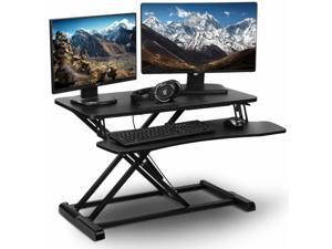 Sturdy 32" Wide Platform Height Adjustable Gas Spring Sit to Stand Standing Desk Sturdy 32" Wide Platform Height Adjustable Gas Spring Sit to Stand Standing Desk