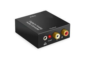 Digital to Analog Audio Converter Optical Coaxial In 3.5mm Aux RCA Out Digital to Analog Audio Converter Optical Coaxial In 3.5mm Aux RCA Out